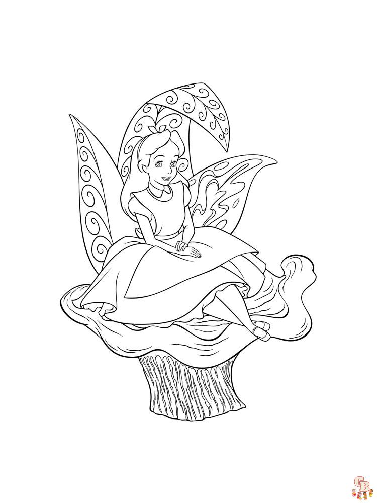 Alice In Wonderland Coloring Pages 38