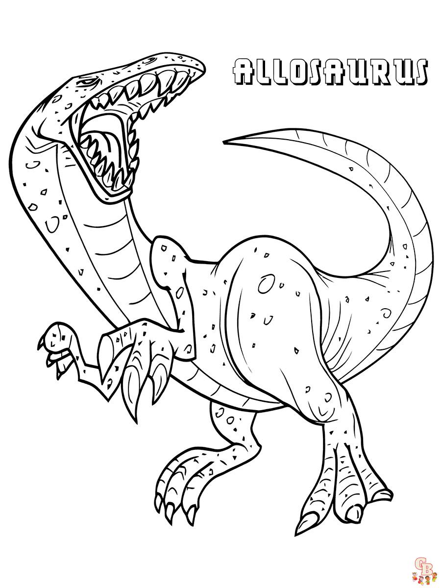 Allosaurus Coloring Pages 3