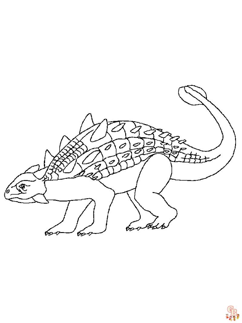 Ankylosaurus Coloring Pages 15