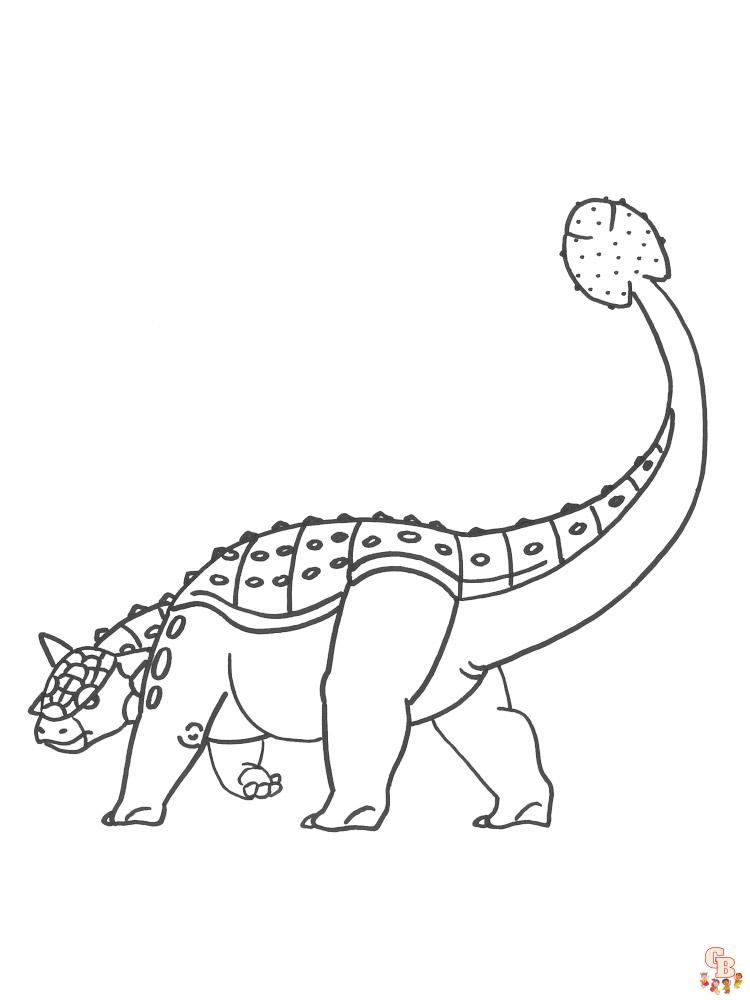 Ankylosaurus Coloring Pages 6