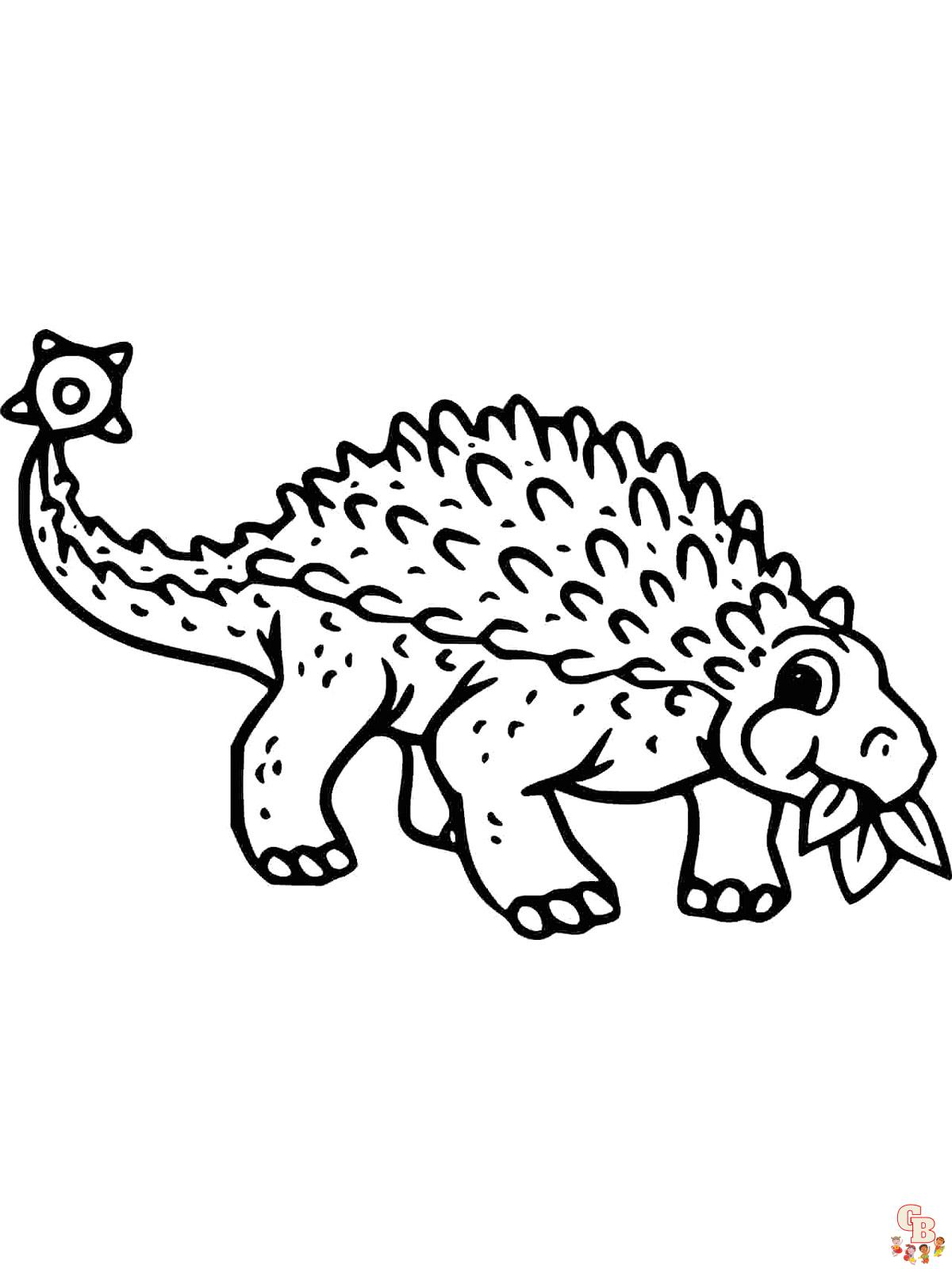 Ankylosaurus Coloring Pages 9