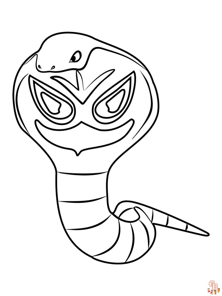 Arbok Coloring Page 3