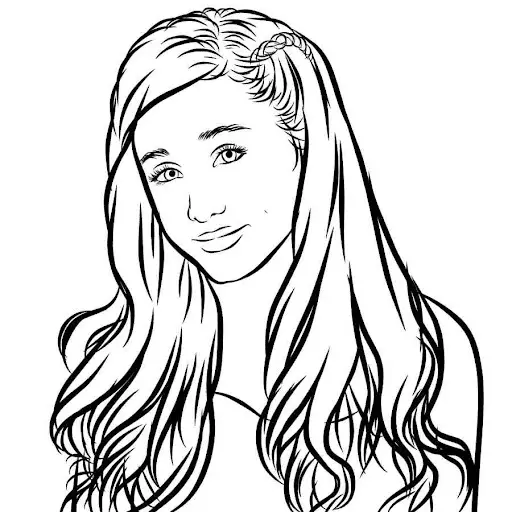 Ariana Grande coloring pages 25