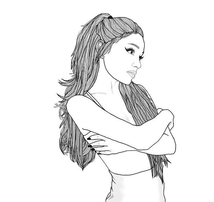 Ariana Grande coloring pages 26