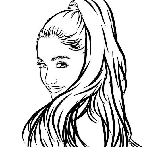 Ariana Grande coloring pages 27