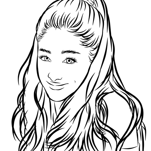 Ariana Grande coloring pages 28