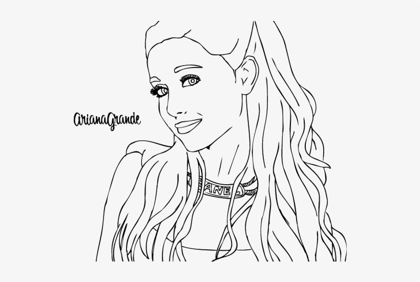 Ariana Grande coloring pages 4