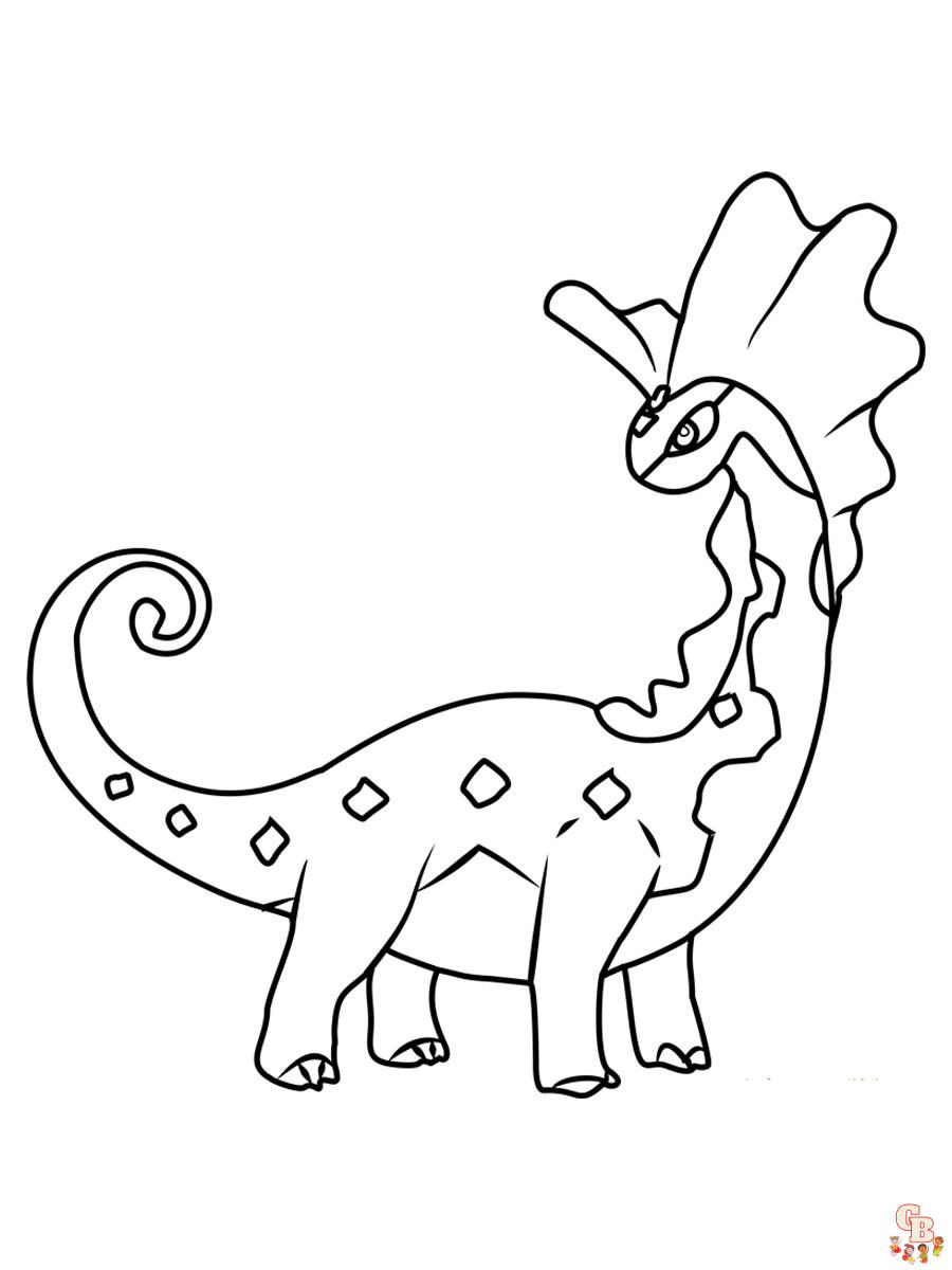 Aurorus Pokemon Coloring Page 2