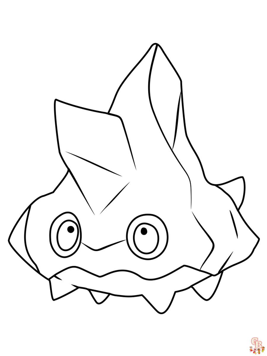 Bergmite Pokemon Coloring Page 2