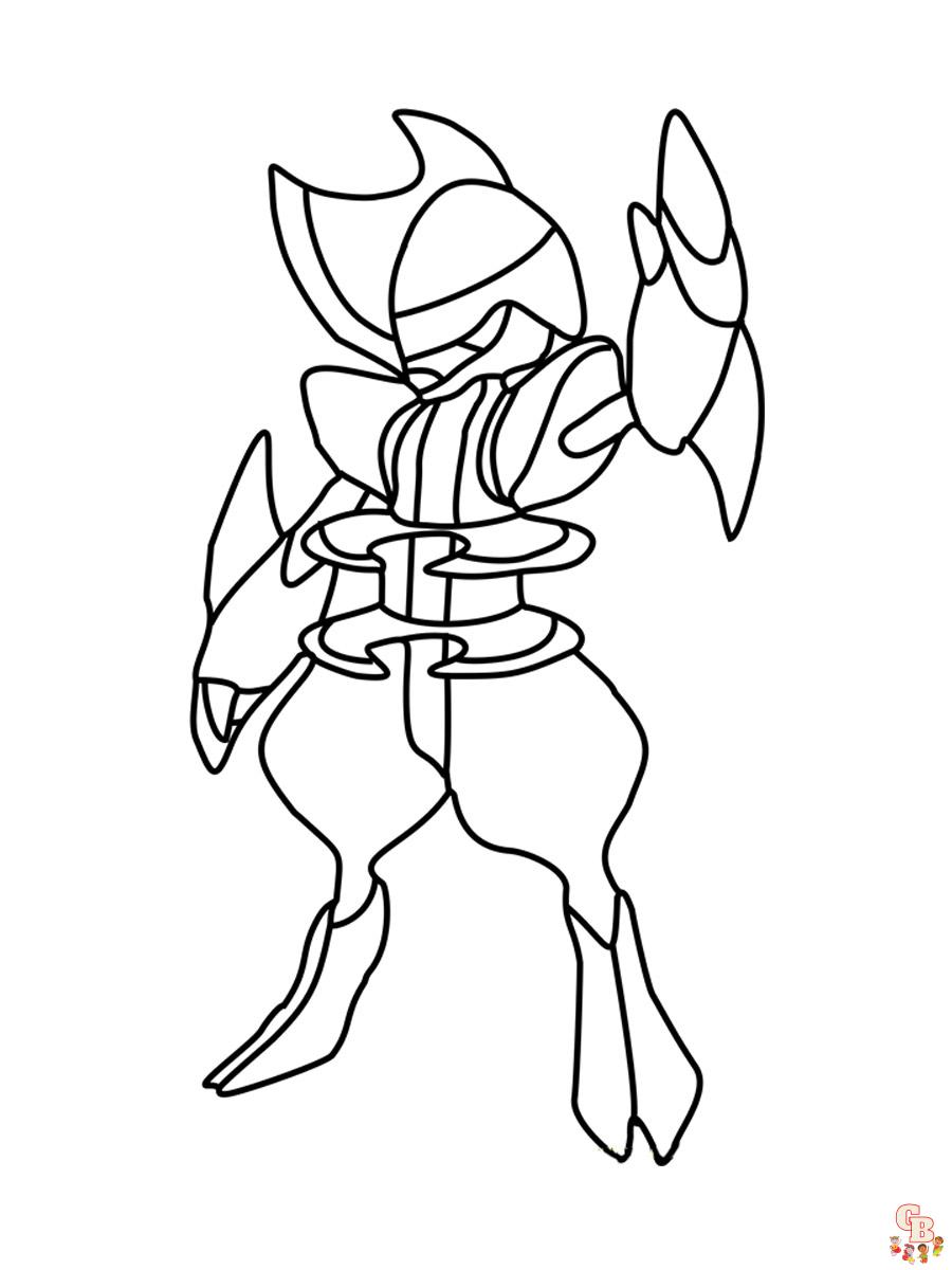 Bisharp Pokemon Coloring Page 7