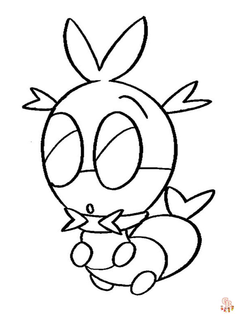 Blipbug Pokemon Coloring Page 2