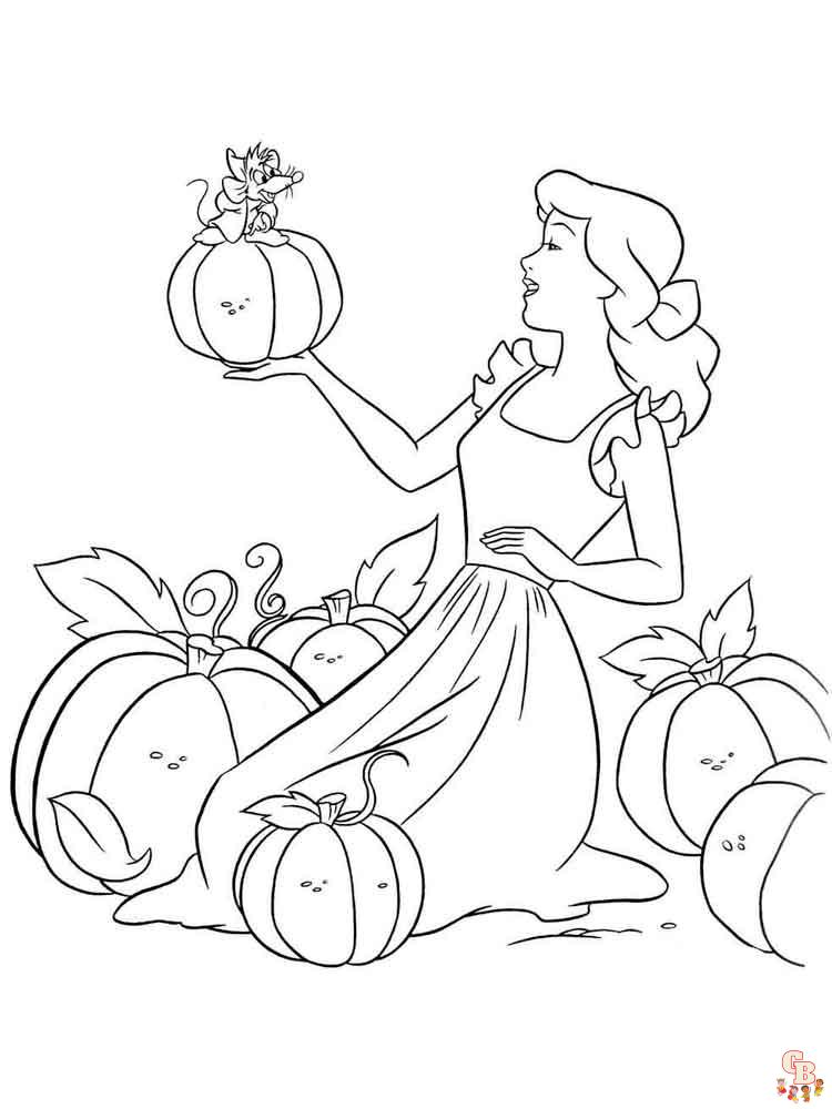 Cinderella Coloring Pages 1