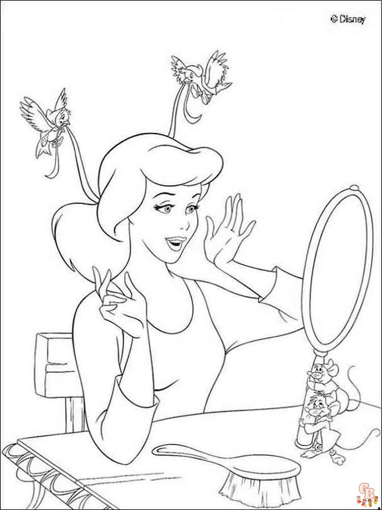 Cinderella Coloring Pages 20