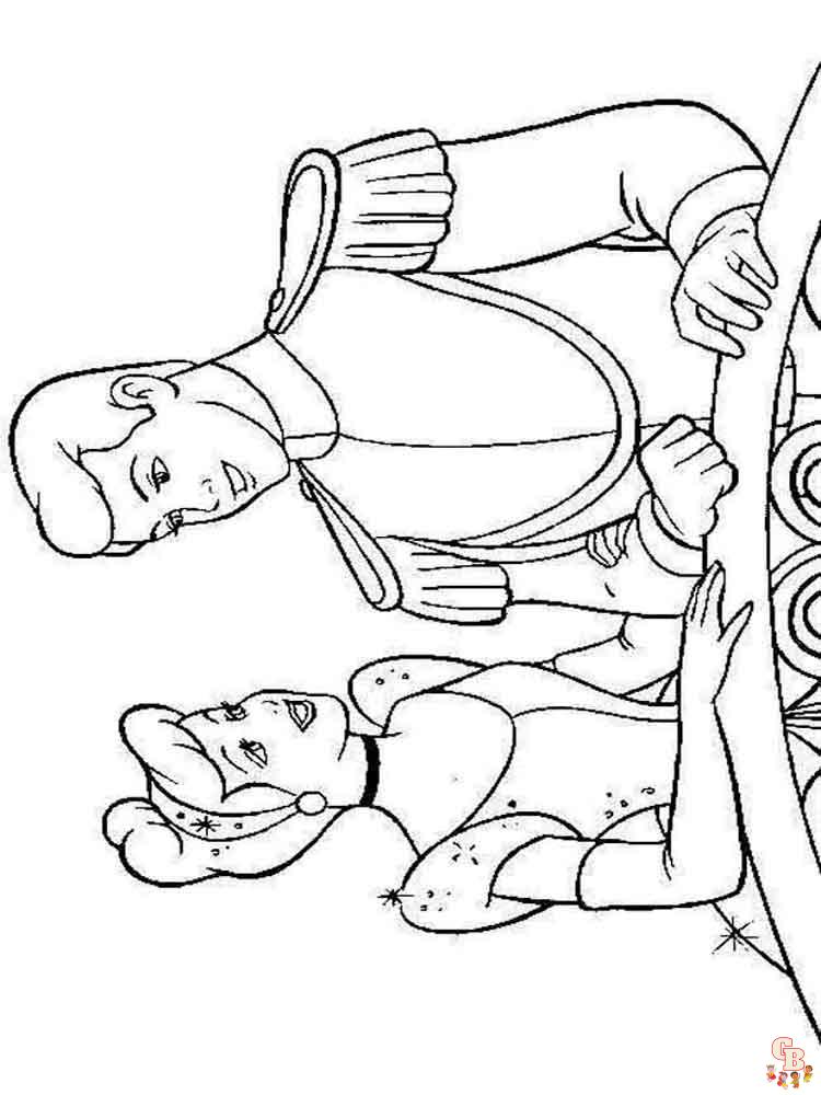 Cinderella Coloring Pages 21