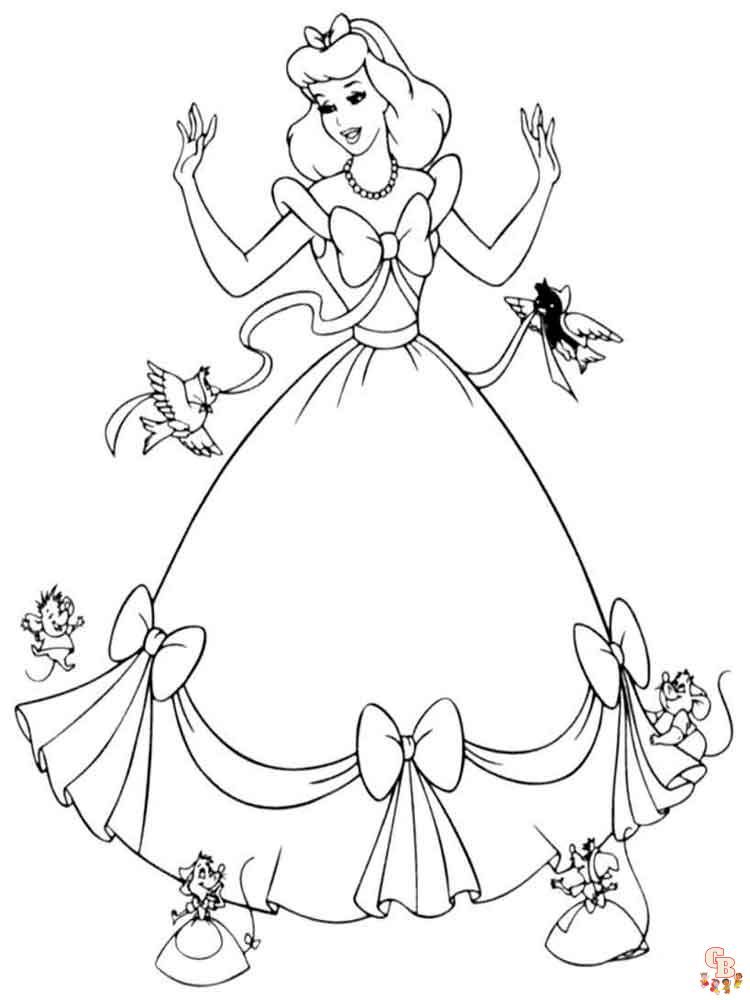 Cinderella Coloring Pages 27