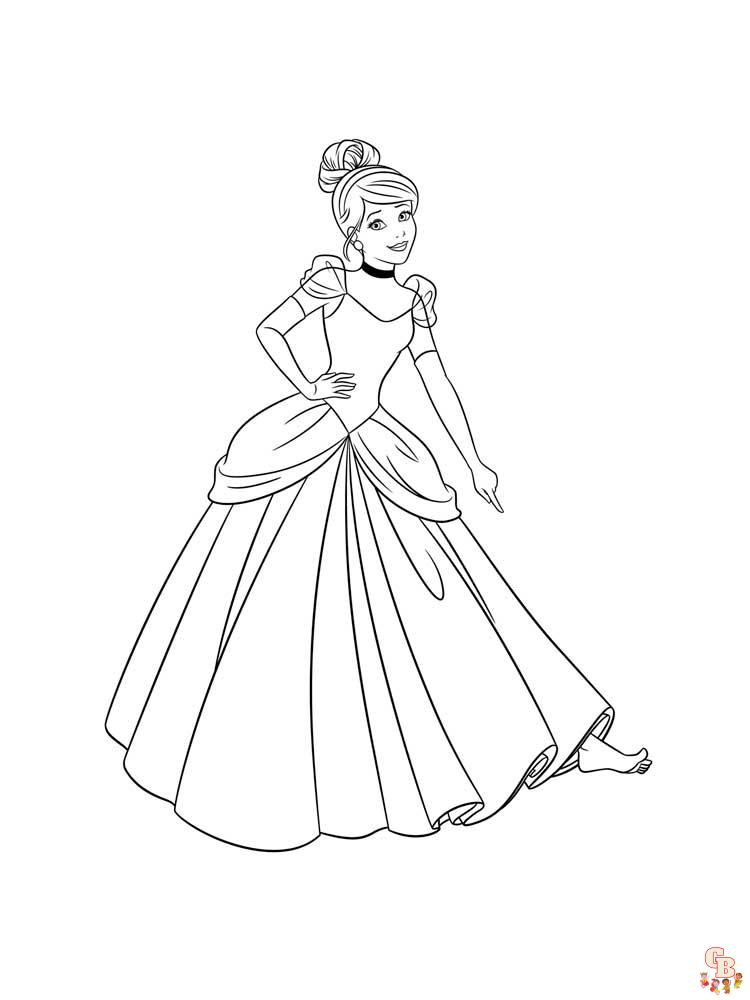 Cinderella Coloring Pages 35