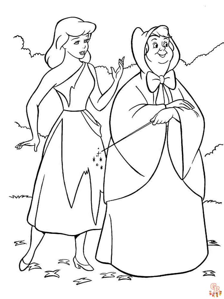 Cinderella Coloring Pages 4