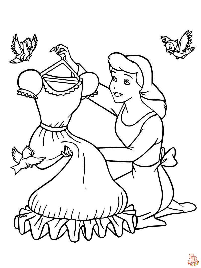 Coloring Pages Cinderella 1