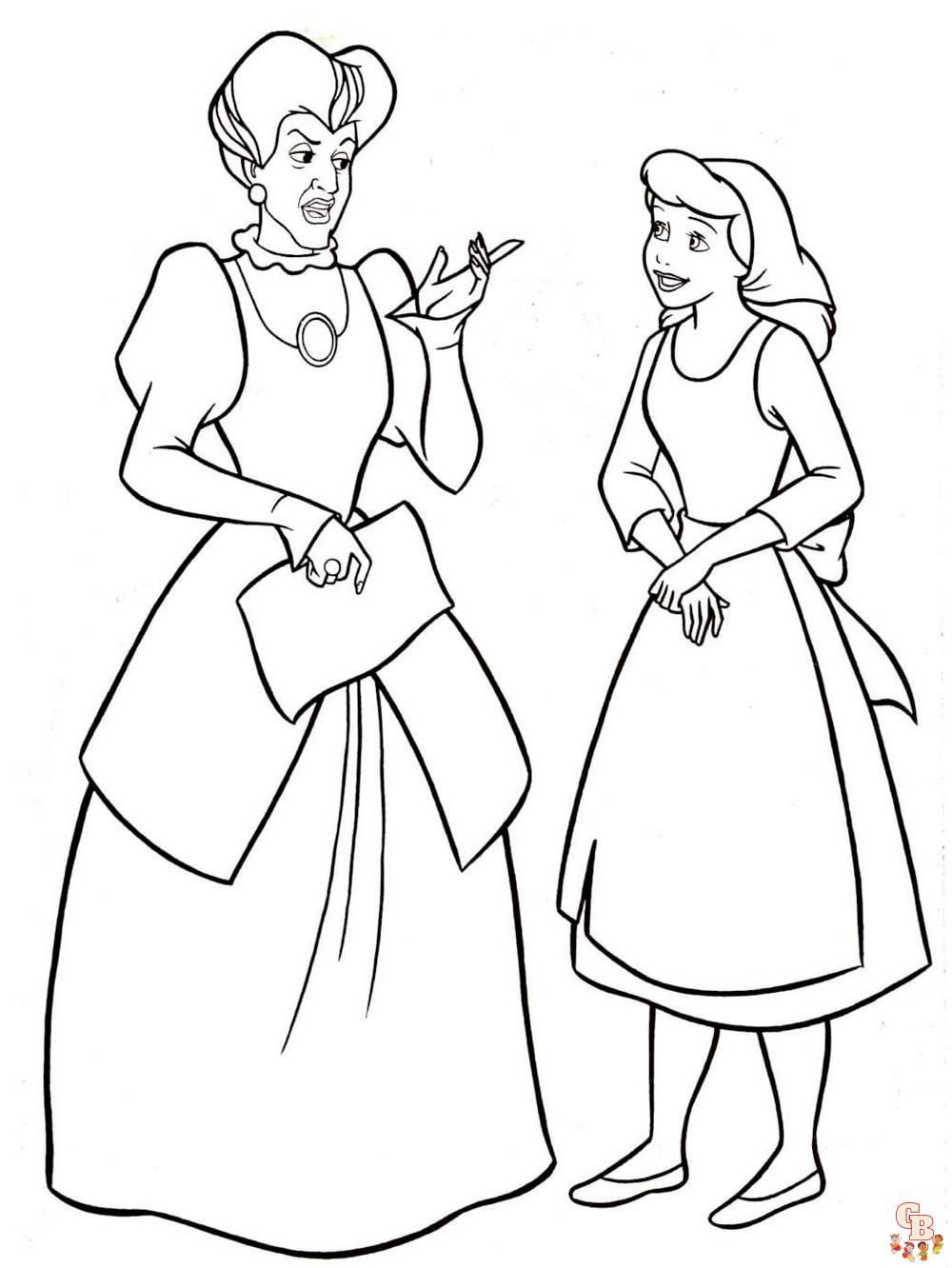 Coloring Pages Cinderella 13