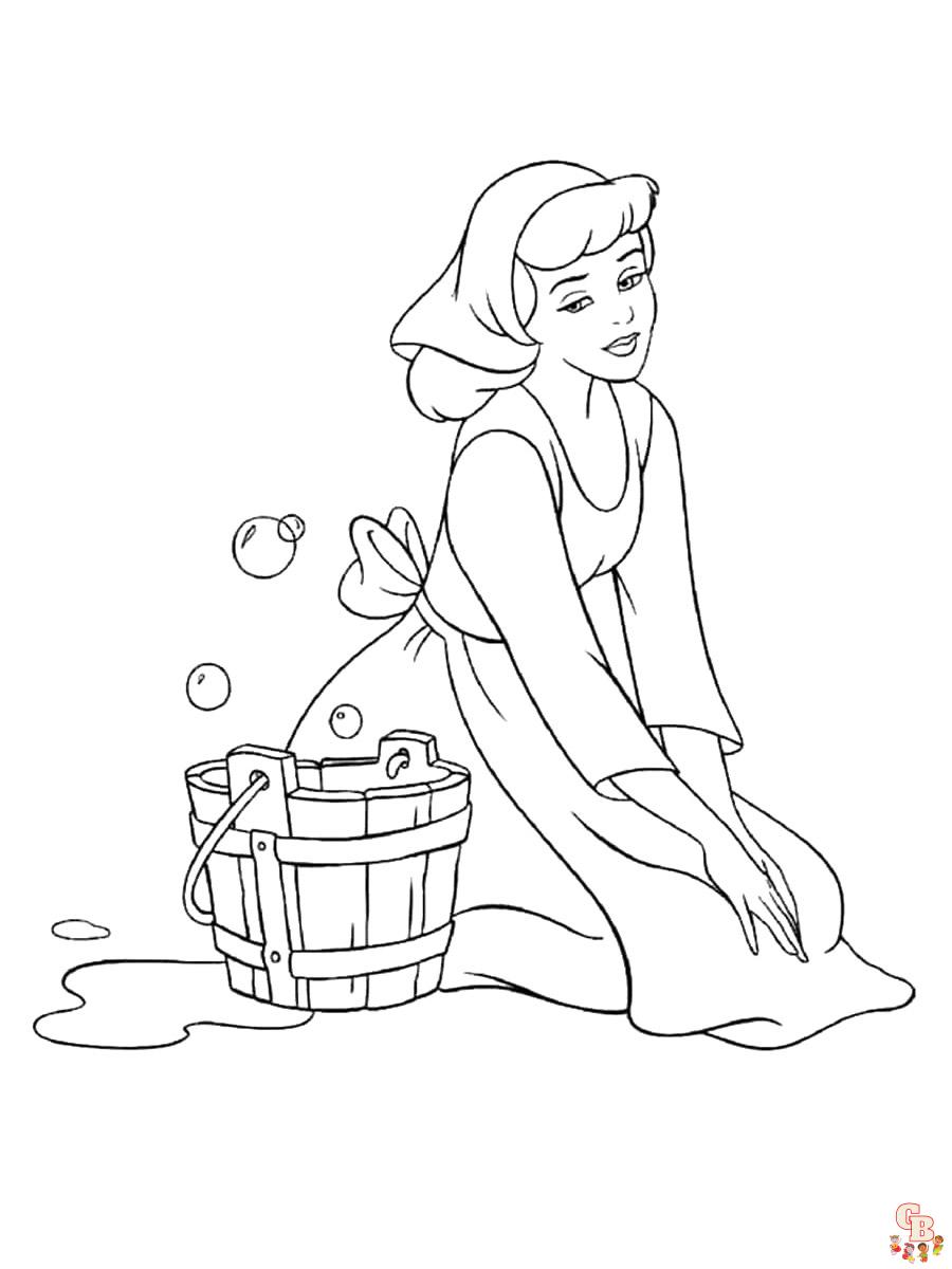 Coloring Pages Cinderella 14