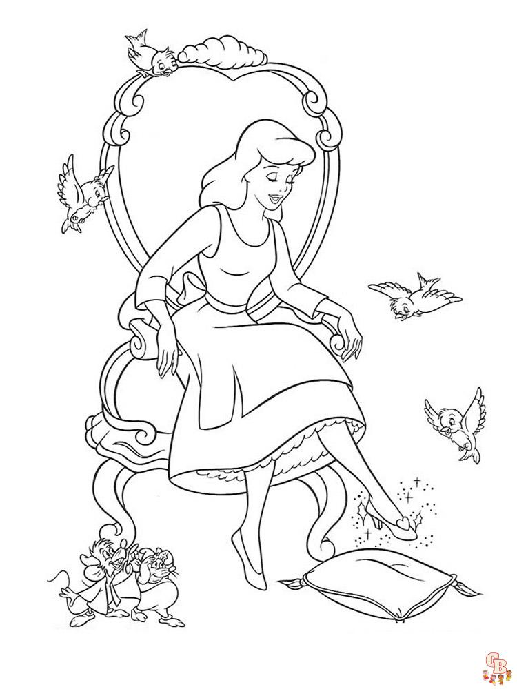 Coloring Pages Cinderella 20