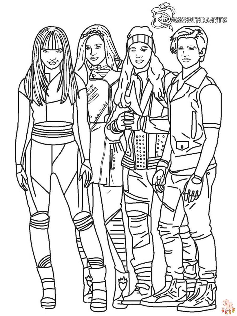 Coloring Pages Descendants 4