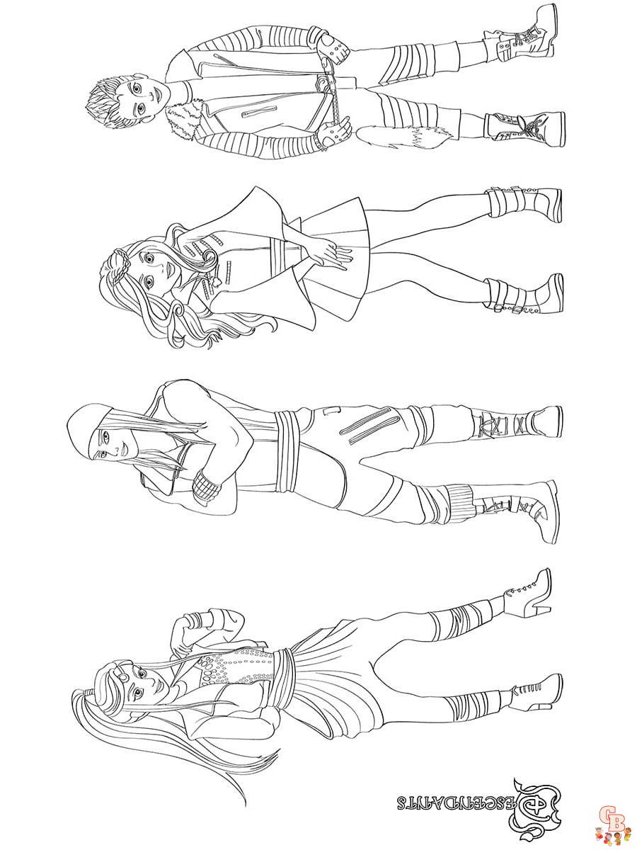 Coloring Pages Descendants 6