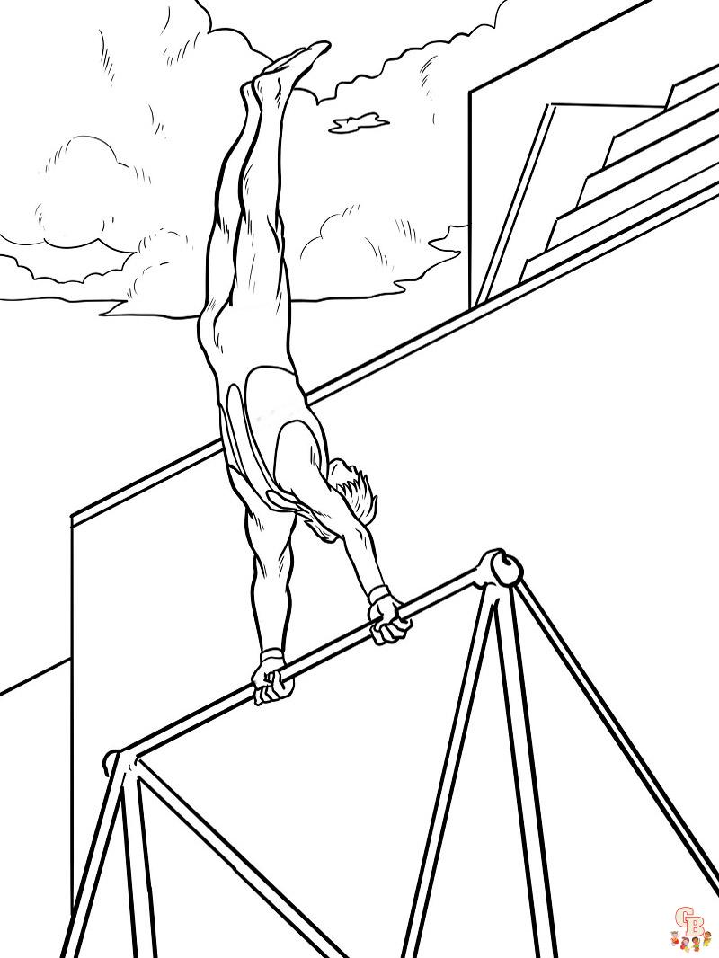 Coloring Pages Gymnastics 10