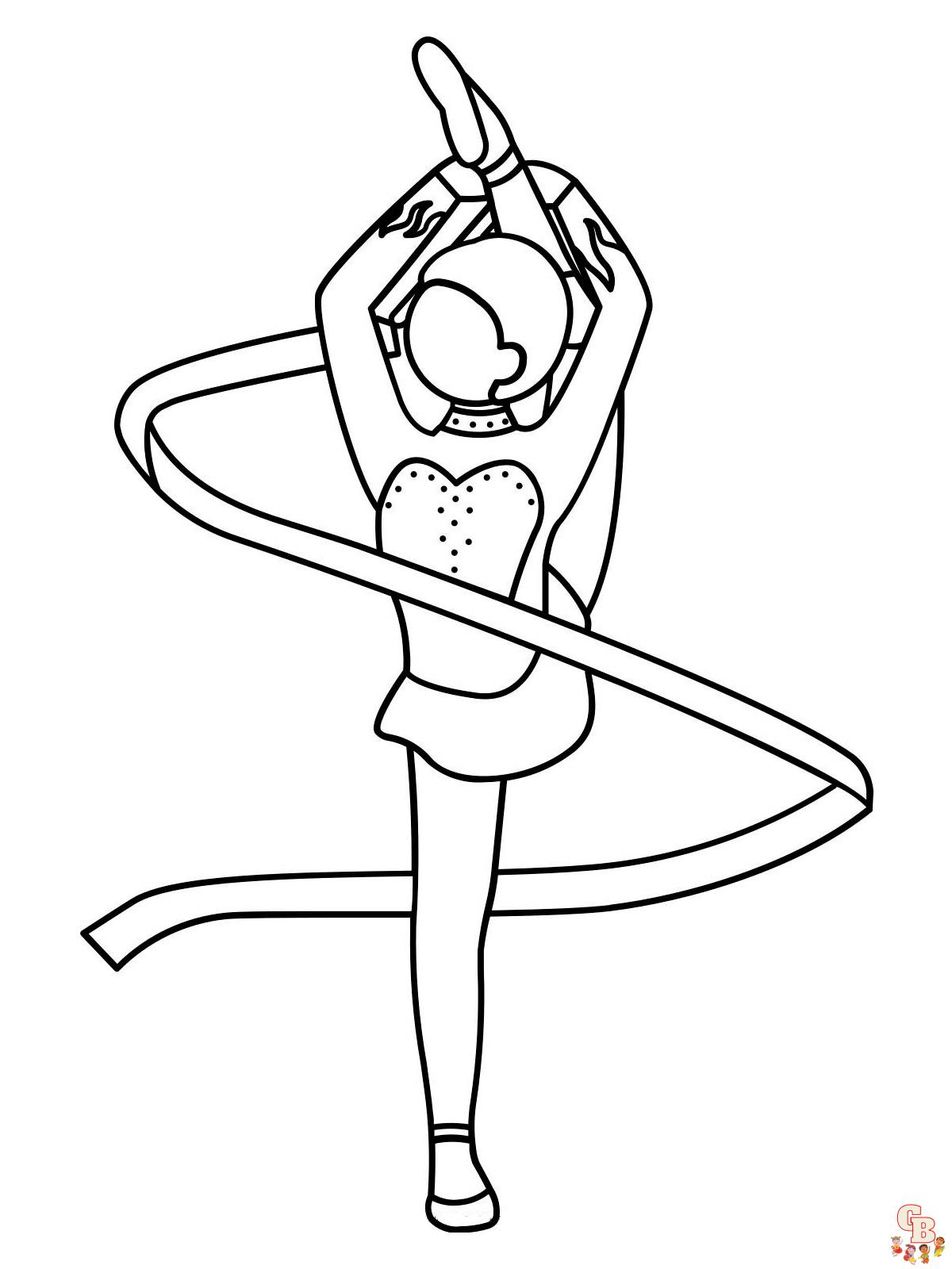 Coloring Pages Gymnastics 11