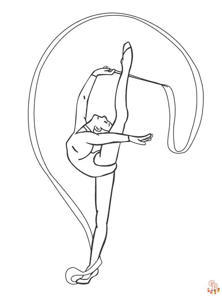 Coloring Pages Gymnastics 13