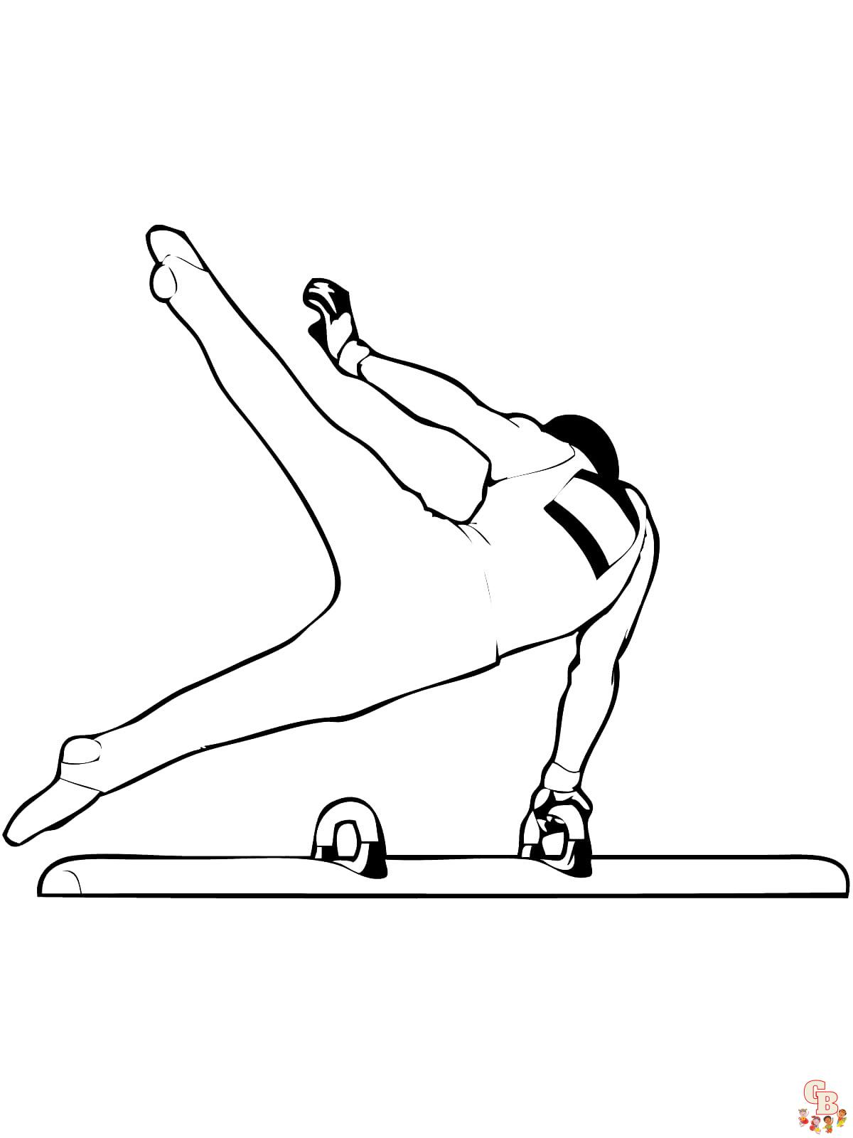 Coloring Pages Gymnastics 16