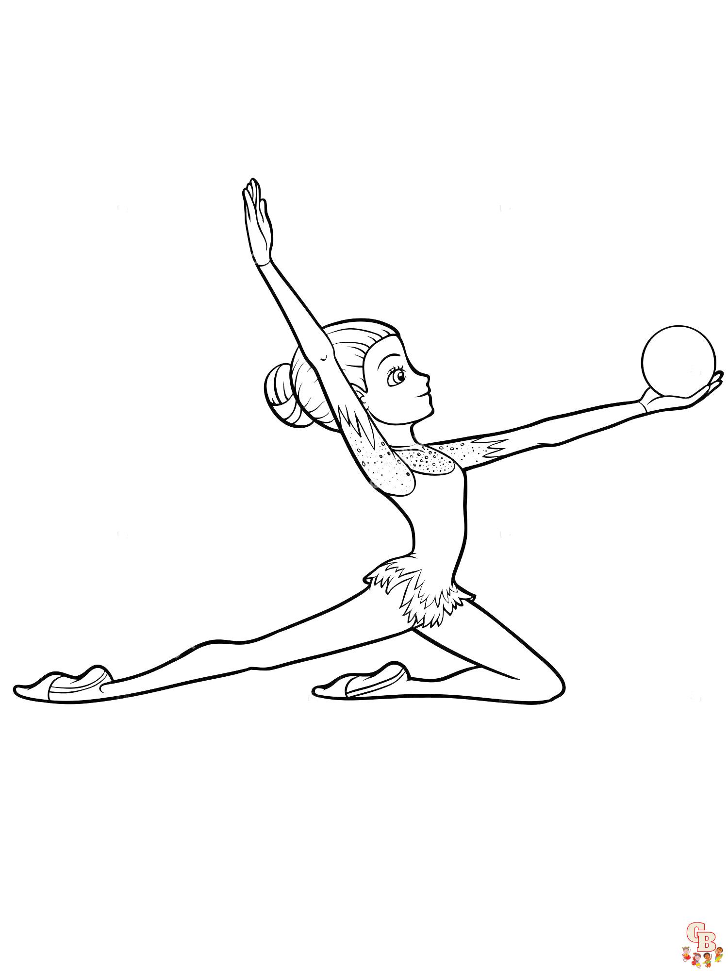 Coloring Pages Gymnastics 2