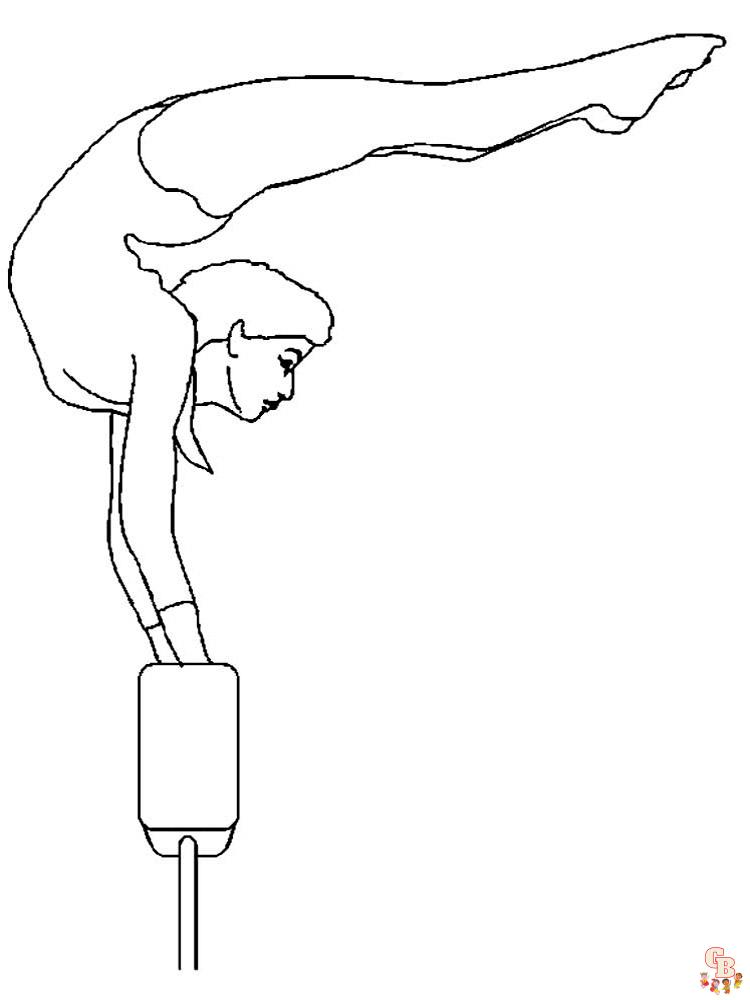 Coloring Pages Gymnastics 3