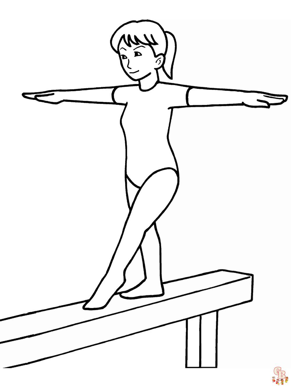 Coloring Pages Gymnastics 5