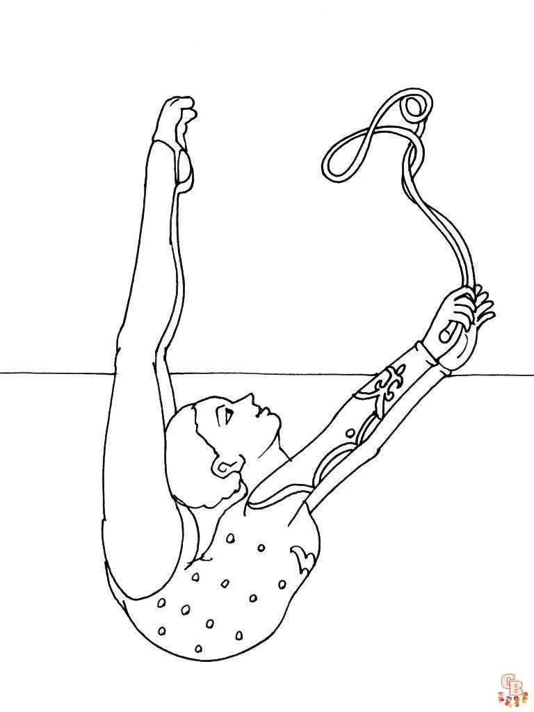 Coloring Pages Gymnastics 6