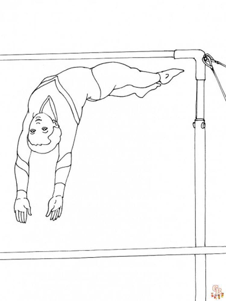 Coloring Pages Gymnastics 7