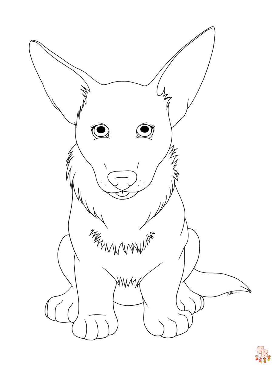 Corgi Coloring Pages 26