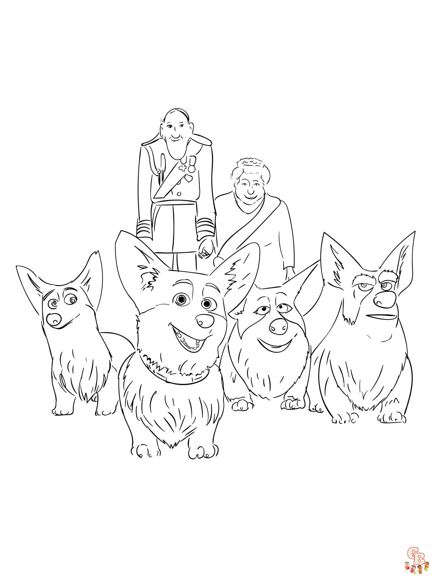 Corgi Coloring Pages 29