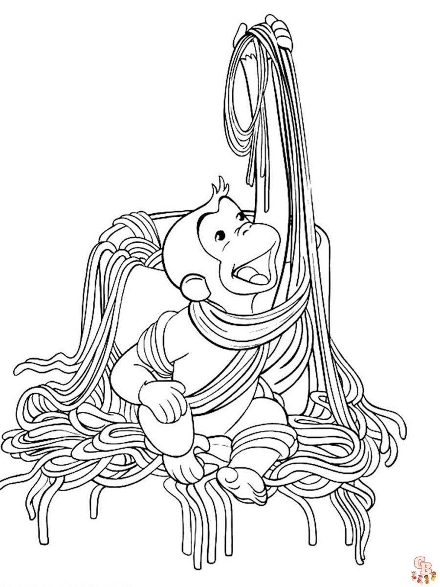 Curious George Coloring Pages 1