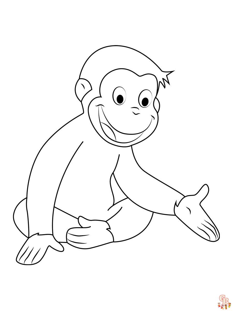 Curious George Coloring Pages 11