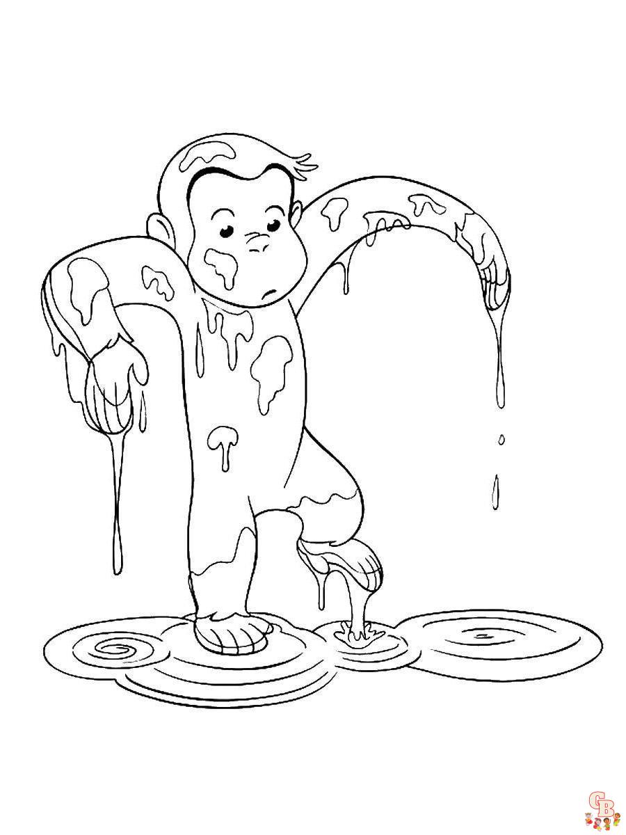 Curious George Coloring Pages 12