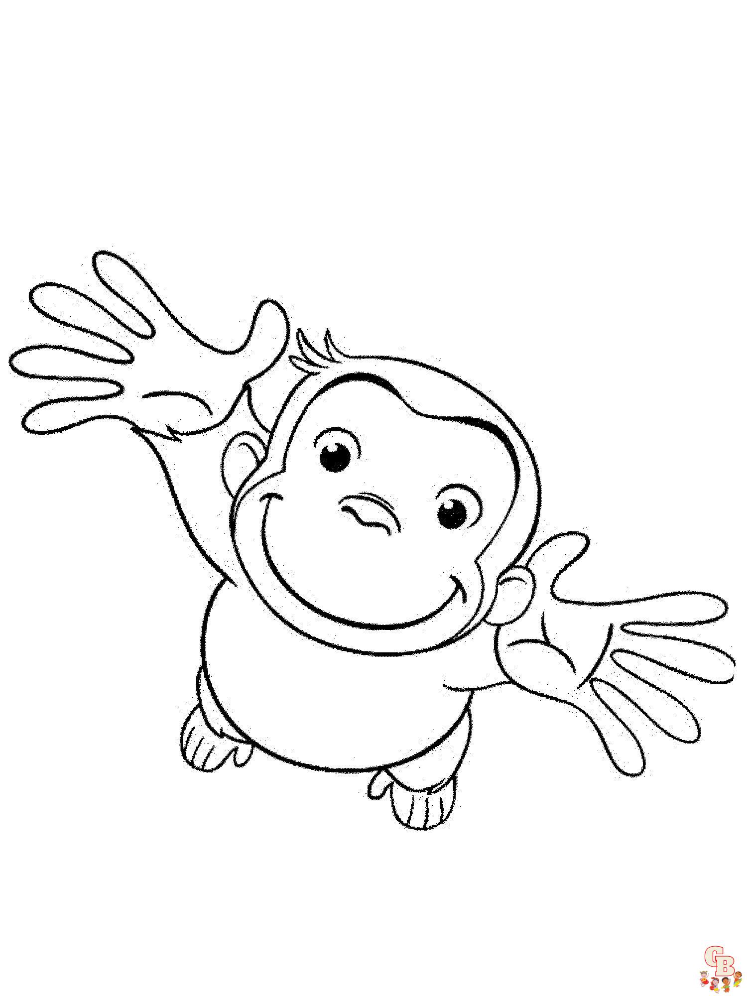 Curious George Coloring Pages 13