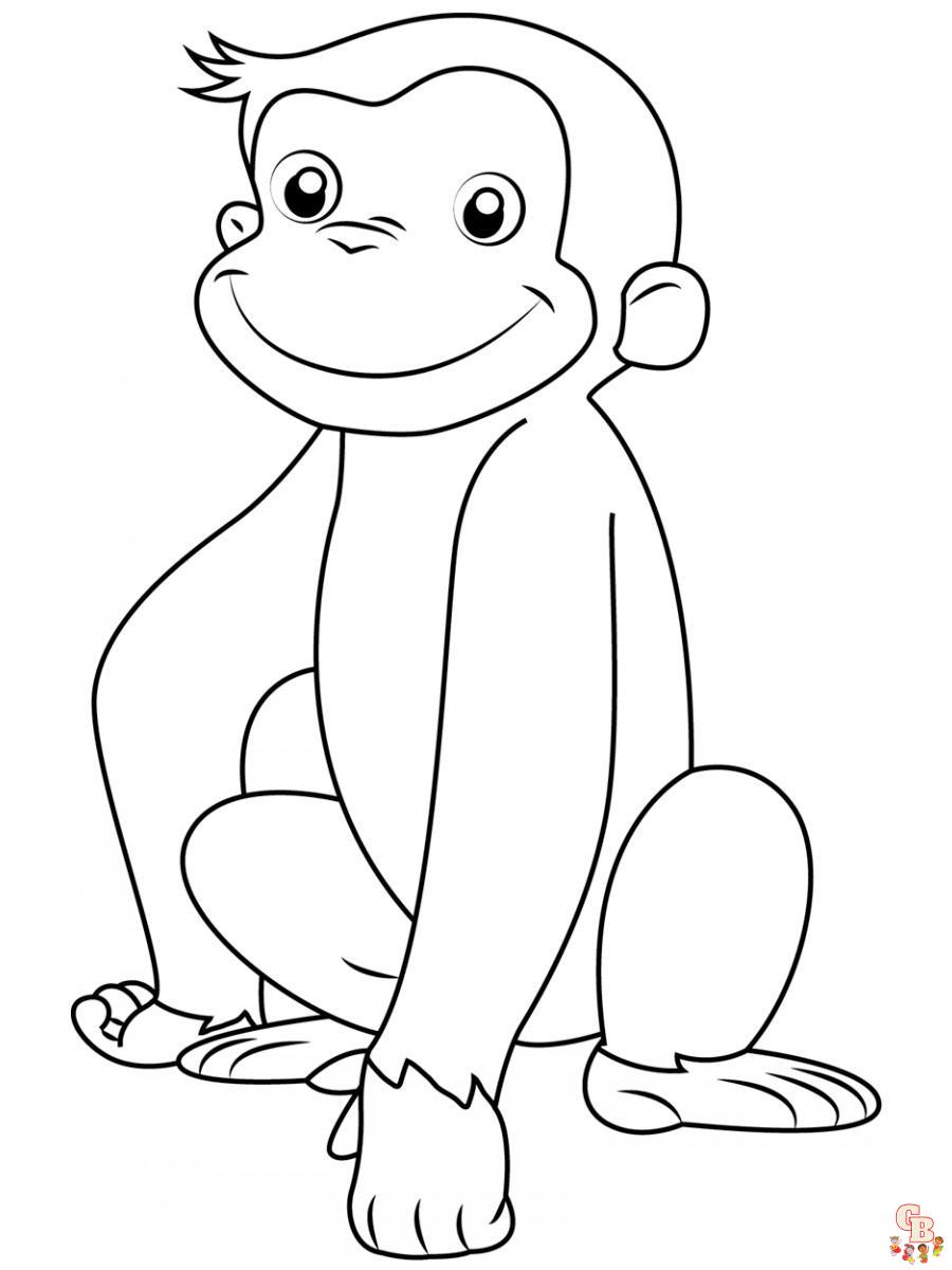 Curious George Coloring Pages 14