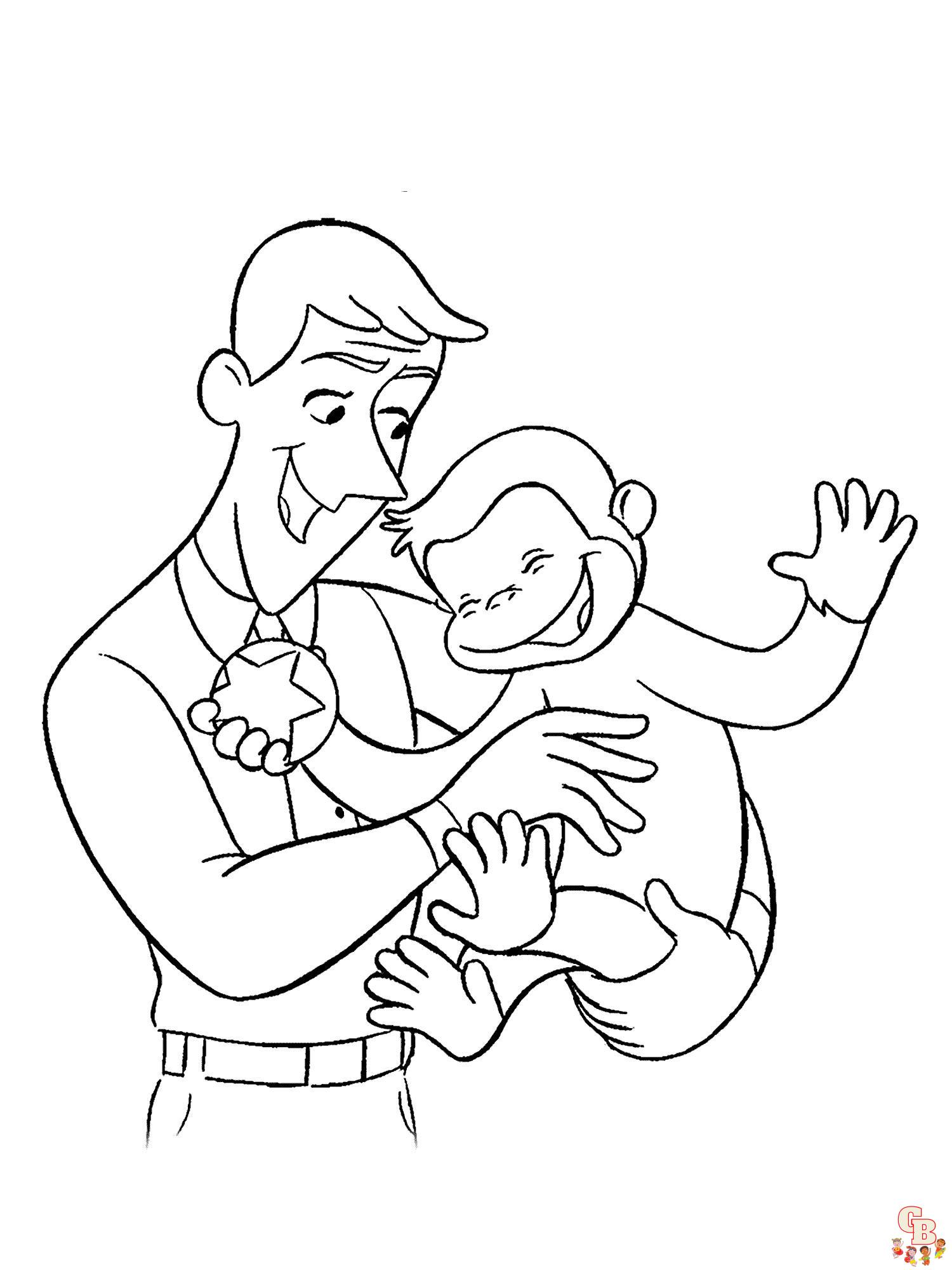 Curious George Coloring Pages 15