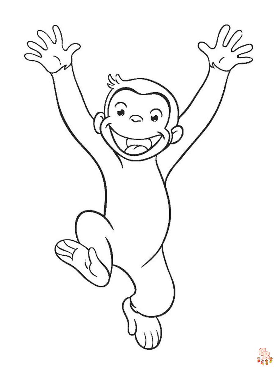 Curious George Coloring Pages 16