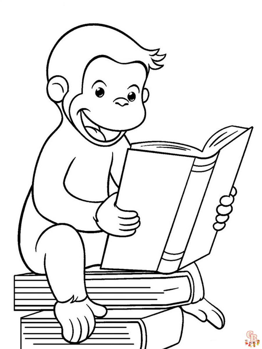 Curious George Coloring Pages 19