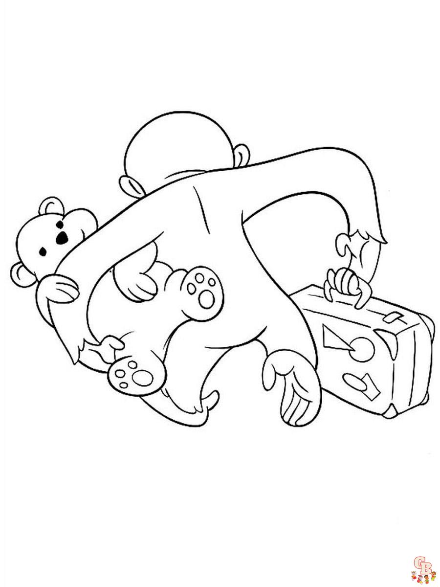 Curious George Coloring Pages 2