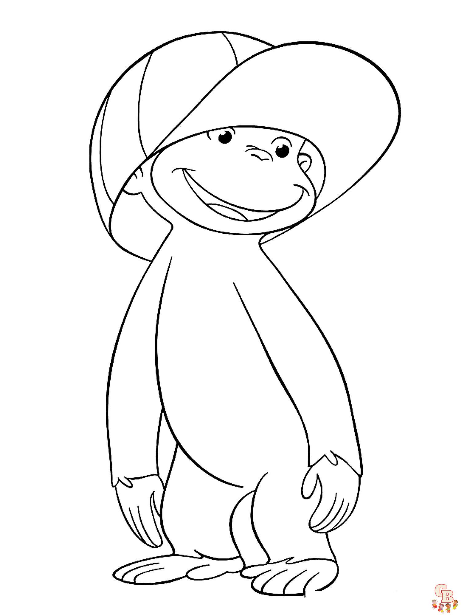 Curious George Coloring Pages 20