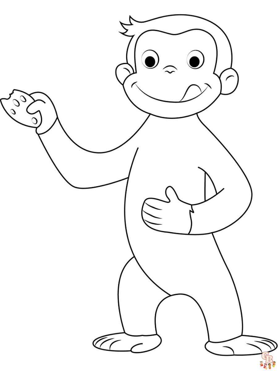 Curious George Coloring Pages 21