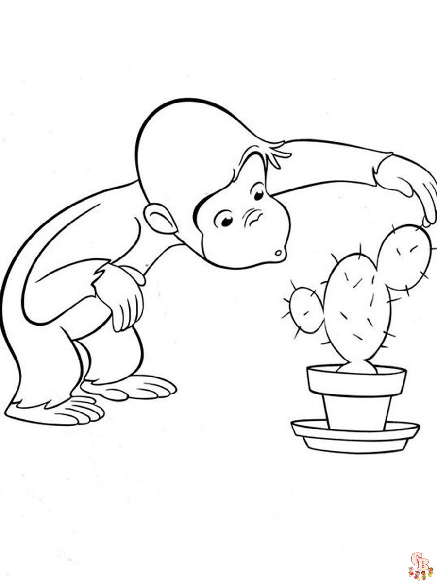 Curious George Coloring Pages 22